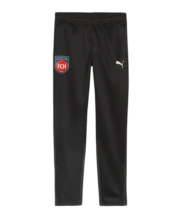 puma 1.fc heidenheim ležerne hlače dječje crne f03