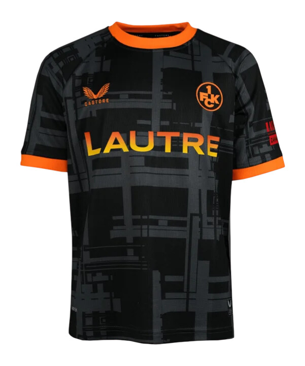 castore 1. fc kaiserslautern dres 3. kolo 20252026 dječji crni f018