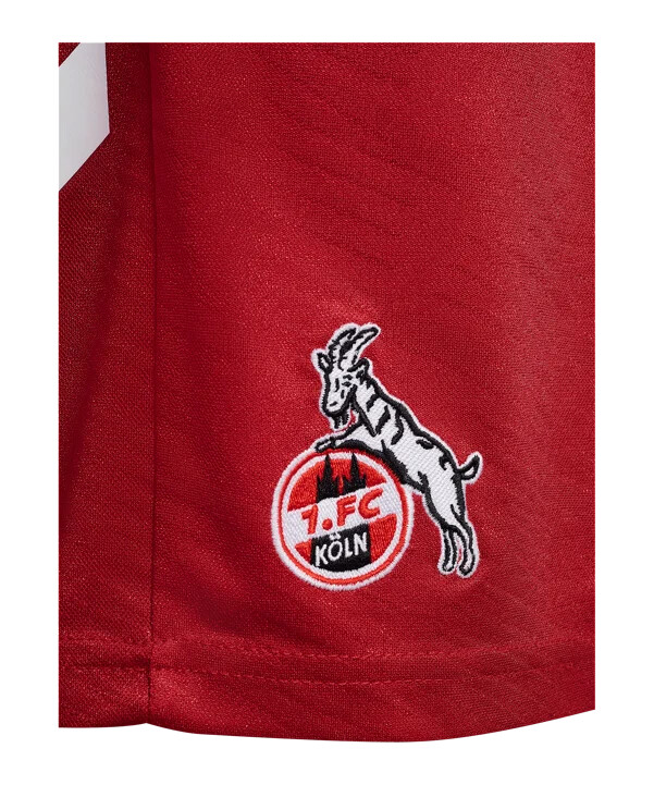 hummel 1. fc köln kratki gostujući dres 2025.2026. dječji crveni f3062