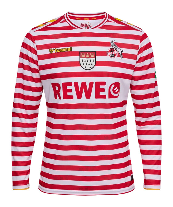 hummel 1. fc köln carnival dres dugih rukava 20252026 bijeli f9402
