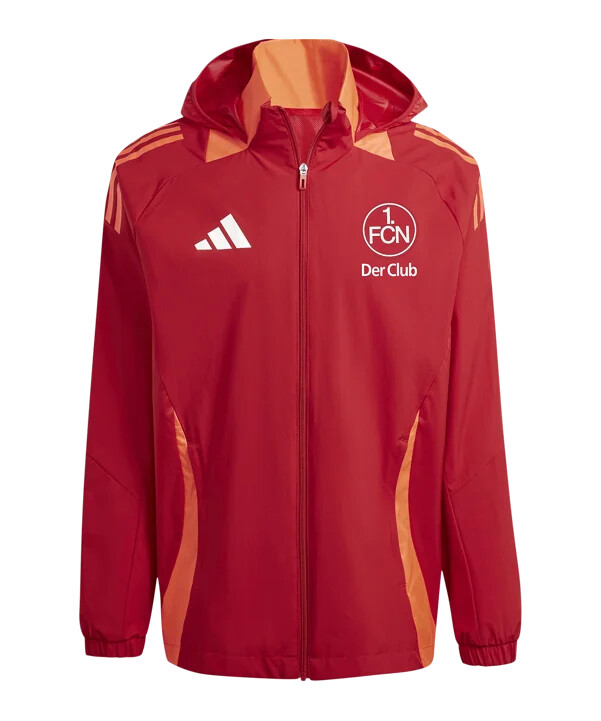 adidas 1.fc nürnberg jakna za sve vremenske uvjete crvena