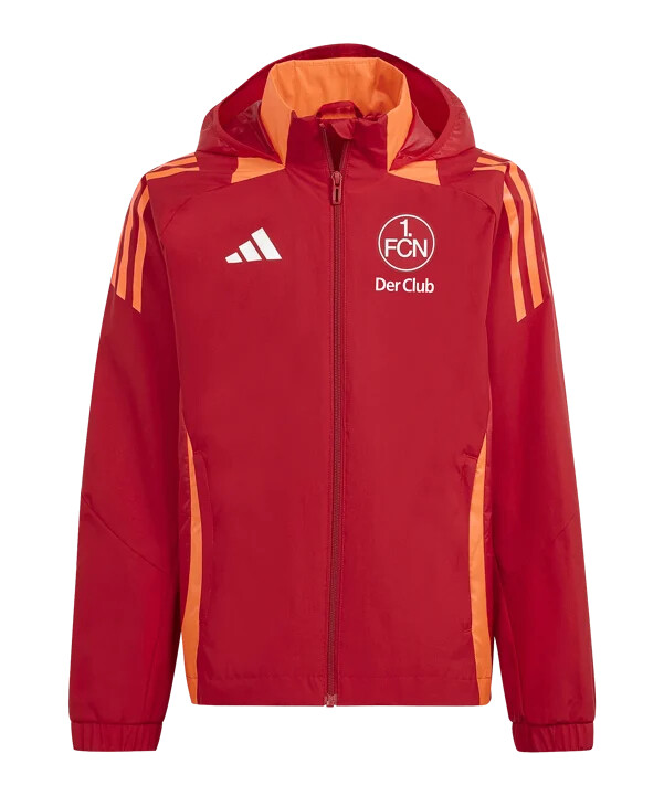 adidas 1.fc nürnberg svevremenska jakna za djecu crvena