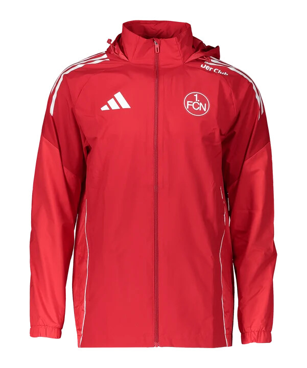 adidas 1. fc nürnberg kišna jakna crvena