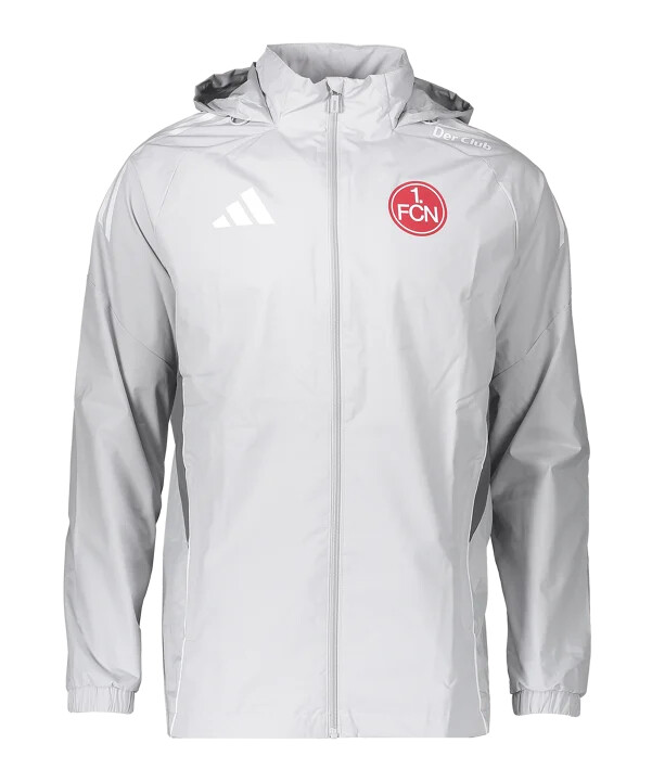 adidas 1. fc nürnberg kišna jakna siva