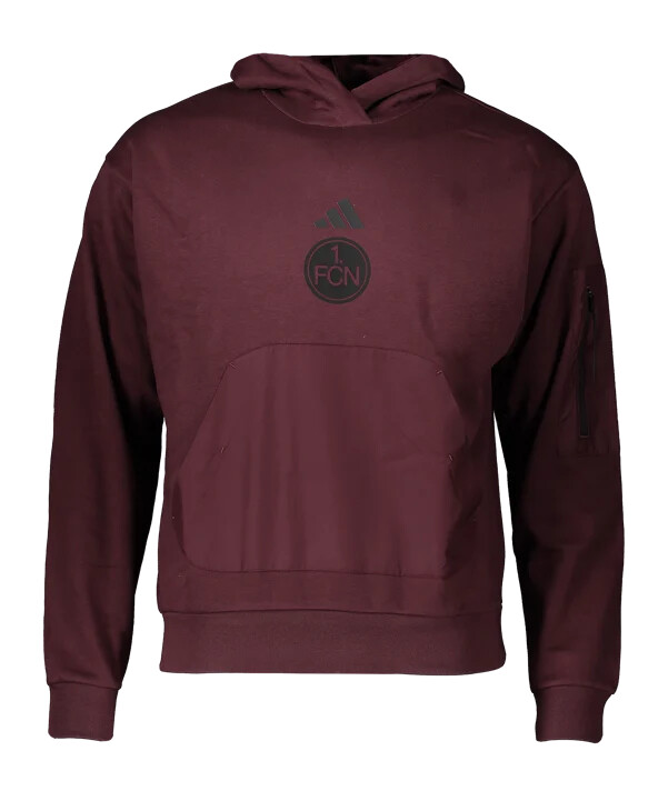 adidas 1. fc nürnberg majica s kapuljačom crvene boje