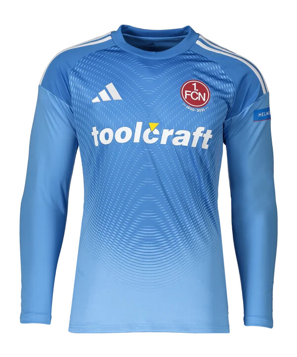 adidas 1. fc nürnberg vratarski dres 20252026 plavi