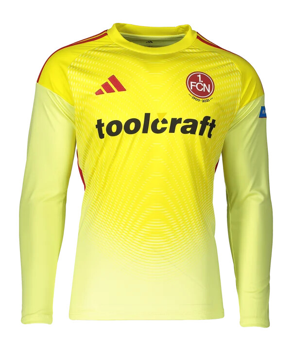 adidas 1. fc nürnberg vratarski dres 20252026 žuti