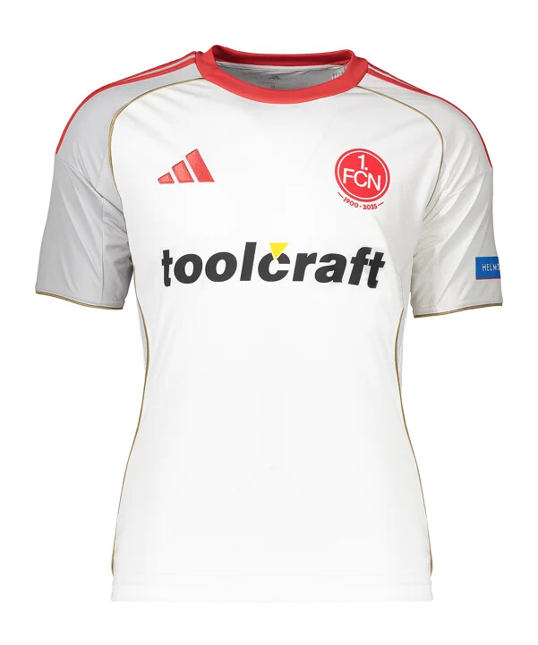 adidas 1. fc nürnberg gostujući dres 20252026 bijeli