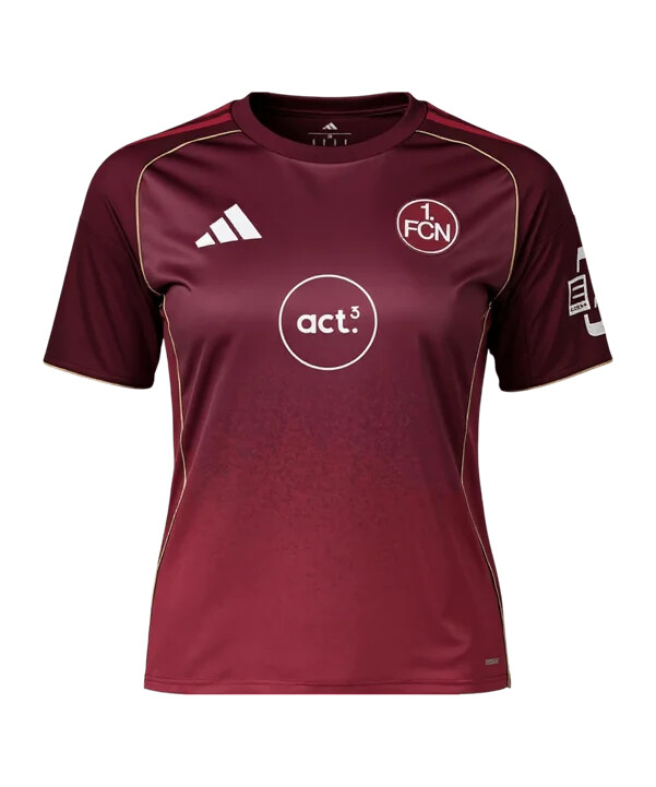 adidas 1. fc nürnberg 3. dres 20252026 Ženski klub Ženski bordo