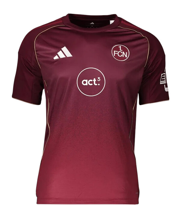 adidas 1. fc nürnberg dres 3. 2025.2026. klub ženski muški bordo