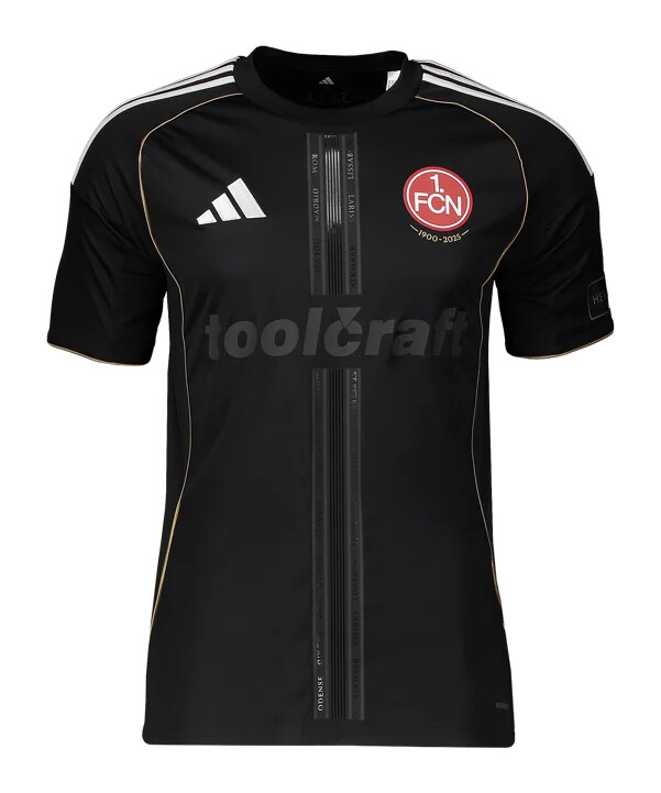adidas 1. fc nürnberg europa jersey 20252026 crna