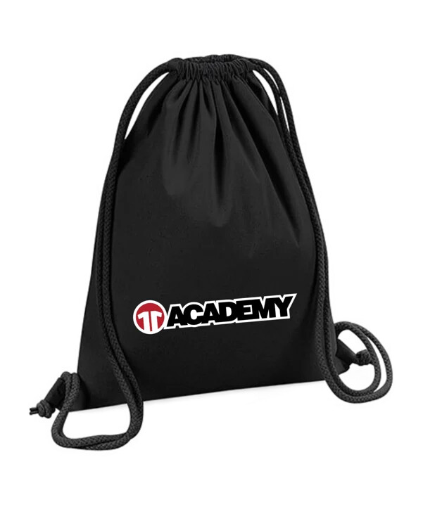 11ts academy gymbag lettering schwarz