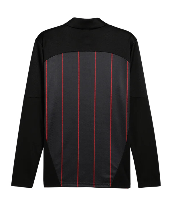 puma ac milan 14 zip majica za prije utakmice 20242025 crna f07