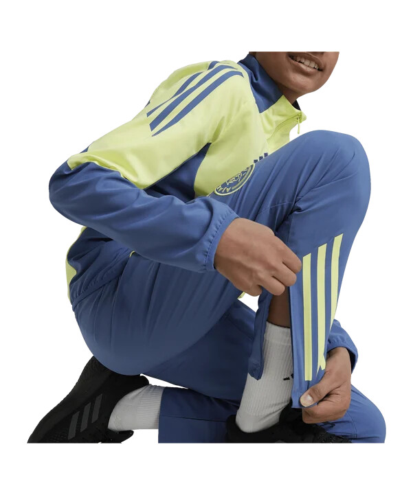 adidas ajax amsterdam predmatch hlače 20242025 dječje plave