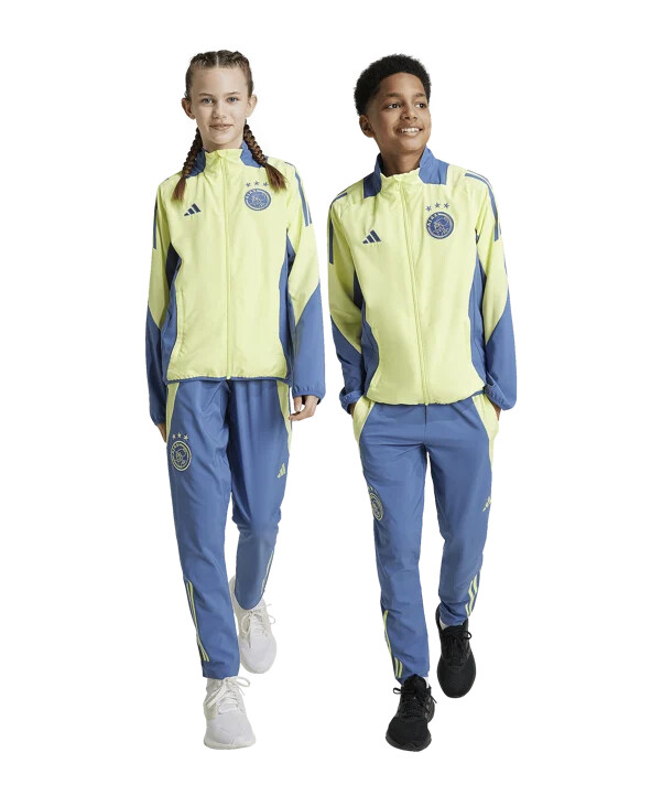 adidas ajax amsterdam predmatch hlače 20242025 dječje plave
