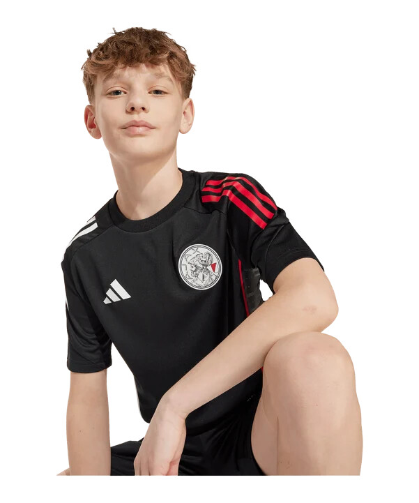 adidas ajax amsterdam majica za trening za djecu crna