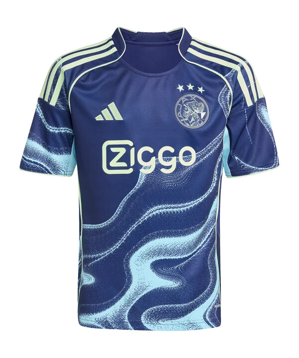 dječji gostujući dres adidas ajax amsterdam za sezonu 2025.2026. plavi