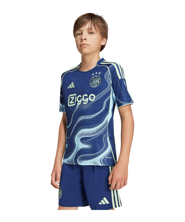 dječji gostujući dres adidas ajax amsterdam za sezonu 2025.2026. plavi