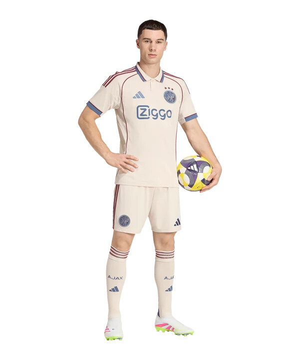 adidas ajax amsterdam short 3rd 20252026 bež