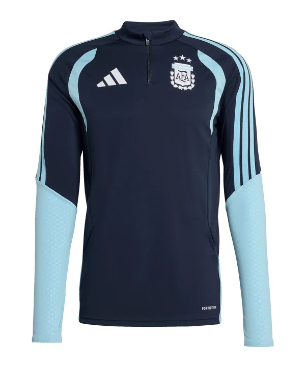 adidas argentina tiro majica za trening s patentnim zatvaračem plava