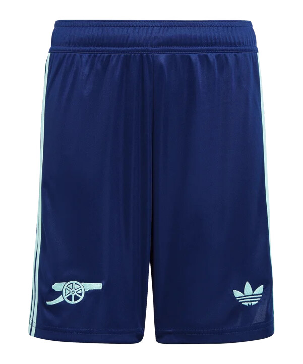 adidas originals fc arsenal london kratke hlače 3rd 20242025 kids crne