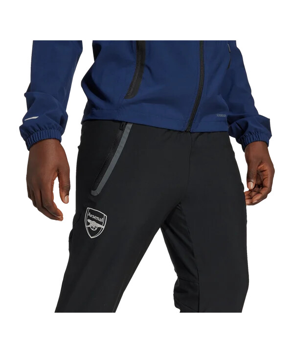 adidas fc arsenal london vis tech putne hlače za djecu crne boje