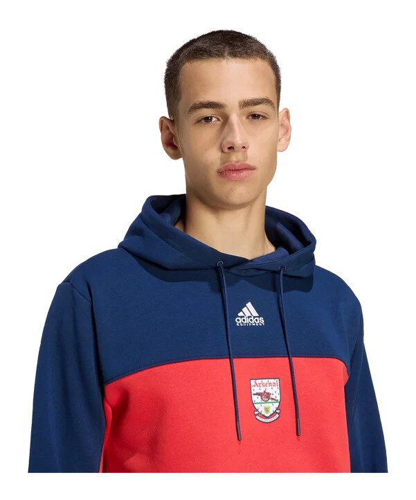 adidas fc arsenal london 92-94 majica s kapuljačom crvena