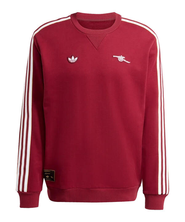 adidas fc arsenal london icon majica s kapuljačom crvena