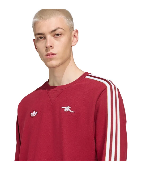 adidas fc arsenal london icon majica s kapuljačom crvena