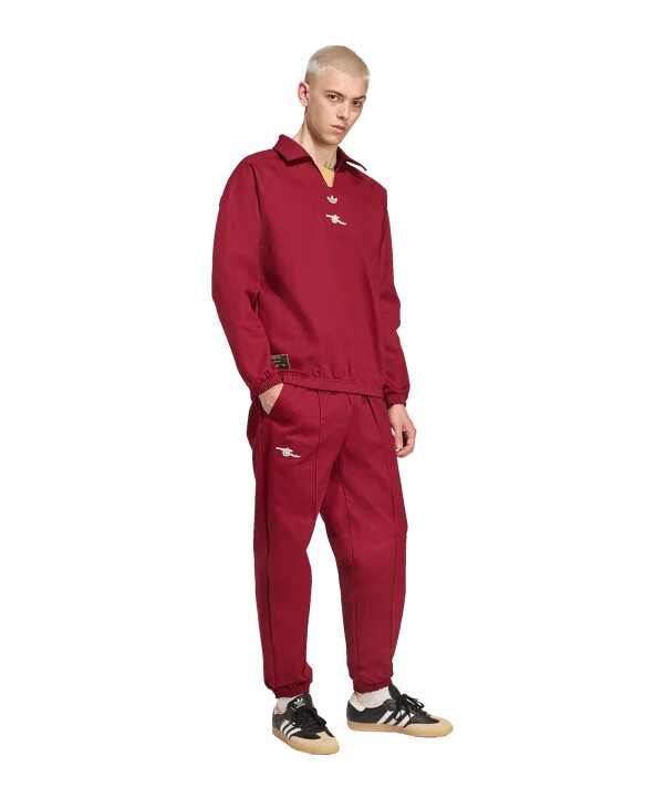 adidas fc arsenal london icon hlače za vježbanje crvene boje