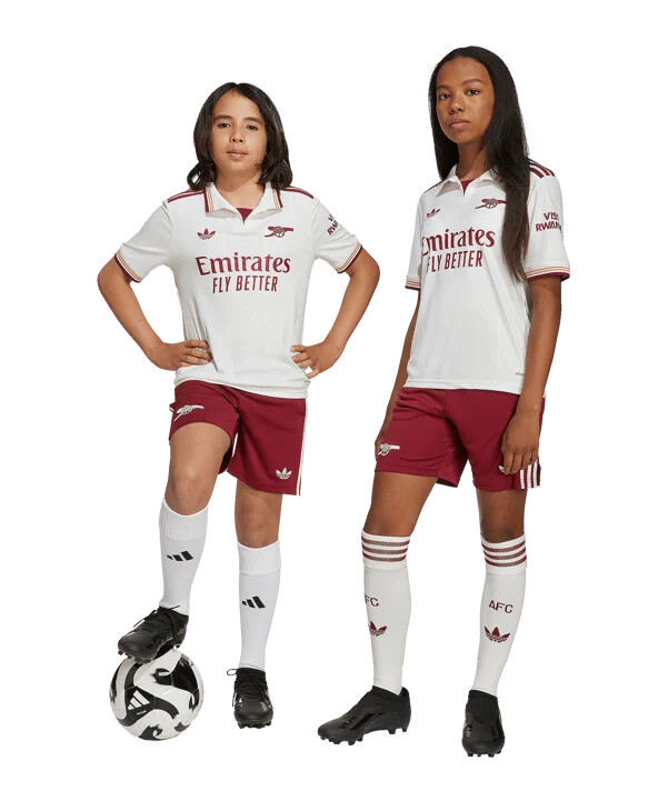 adidas fc arsenal london kratke hlače 3rd 20252026 dječje crvene