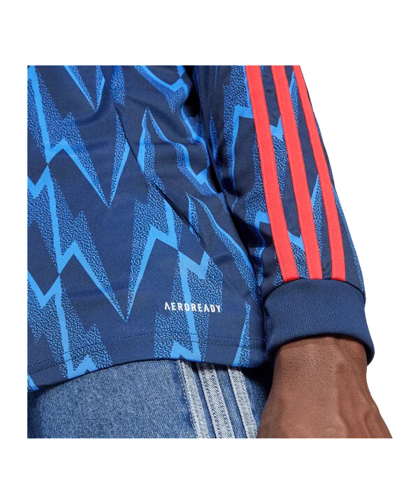 adidas fc arsenal london dres dugih rukava za goste 20252026 plavi