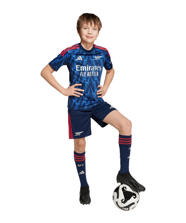 adidas fc arsenal london kratke hlače za goste 20252026 dječje plave
