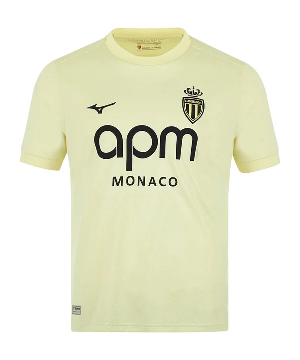 mizuno dres as monaco 3. kolo 2025.2026. žuti f48