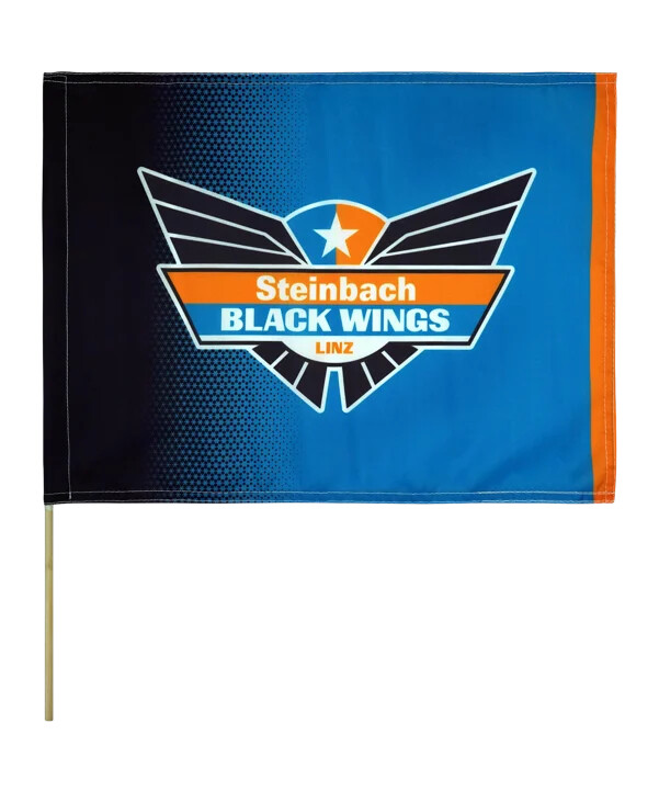 black wings klasična zastava 30x40 crna