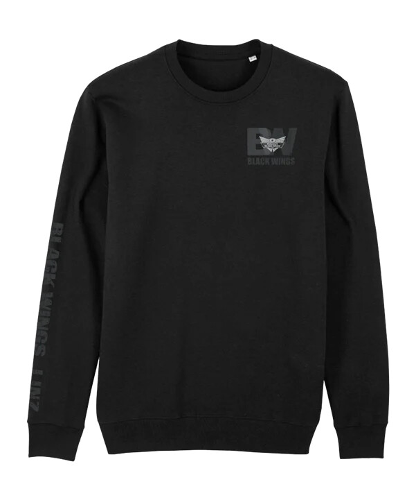black wings classic majica s kapuljačom crna