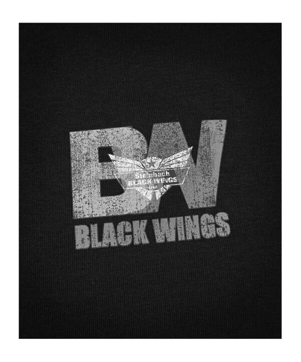 black wings classic majica s kapuljačom crna