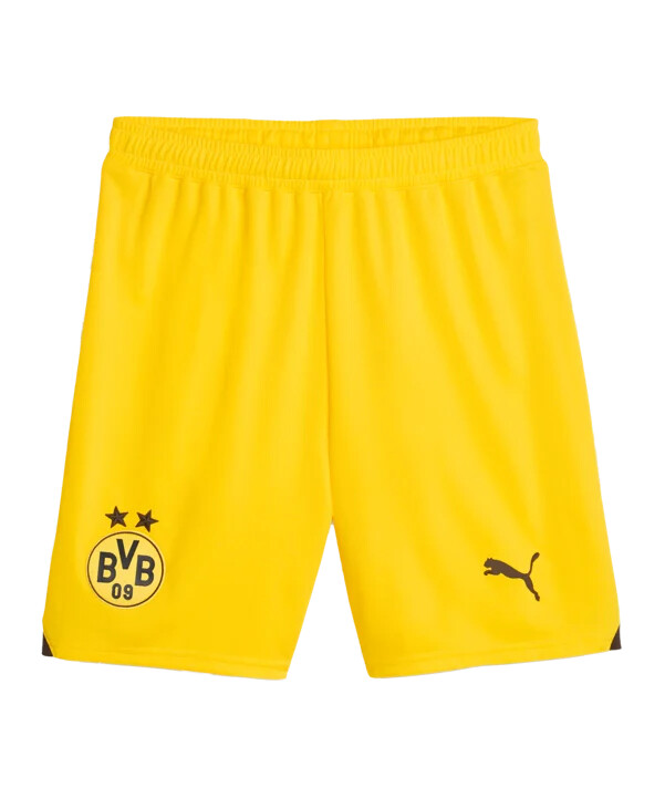 puma bvb dortmund kratke hlače 20232024 žute f01