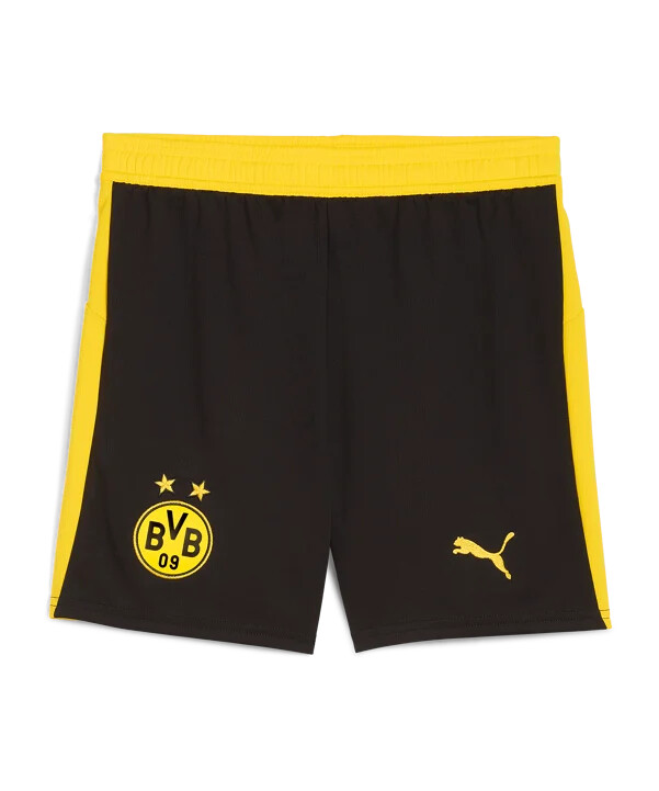 puma borussia dortmund blocking short 20252026 kids black f05