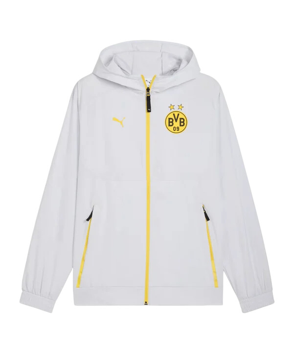 puma borussia dortmund pumatech tkana jakna siva f18