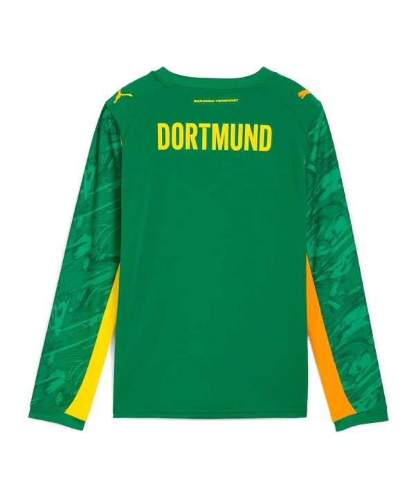 puma borussia dortmund ls vratarski dres 20252026 dječji zeleni f98