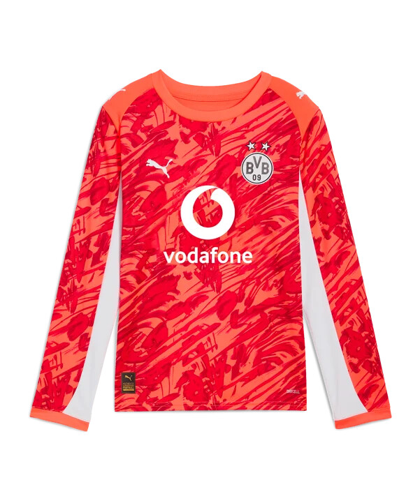 puma borussia dortmund ls vratarski dres 20252026 dječji crveni f99