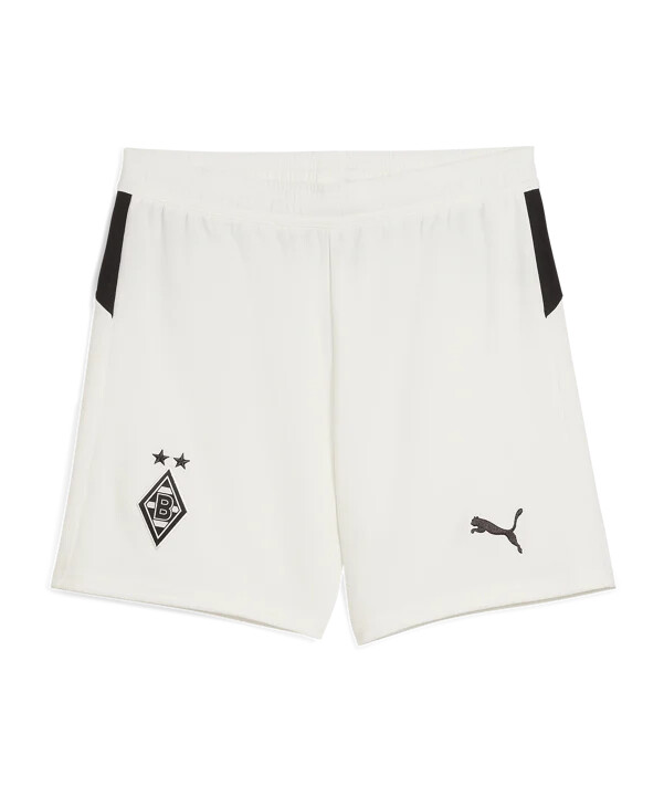 puma borussia mönchengladbach short home 20252026 kids white f01