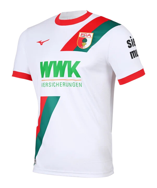 mizuno fc augsburg domaći dres 20252026 bijeli f01