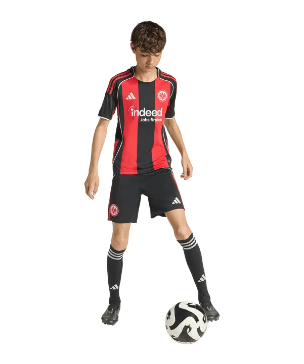 adidas eintracht frankfurt home shorts 20252026 dječje crne