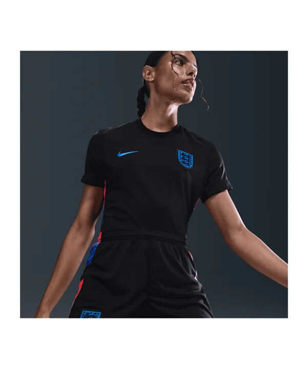Ženske kratke majice nike england away 2025 crne f010