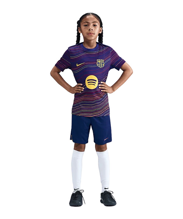 nike fc barcelona prematch kratke hlače za domaće 20252026 plave f456