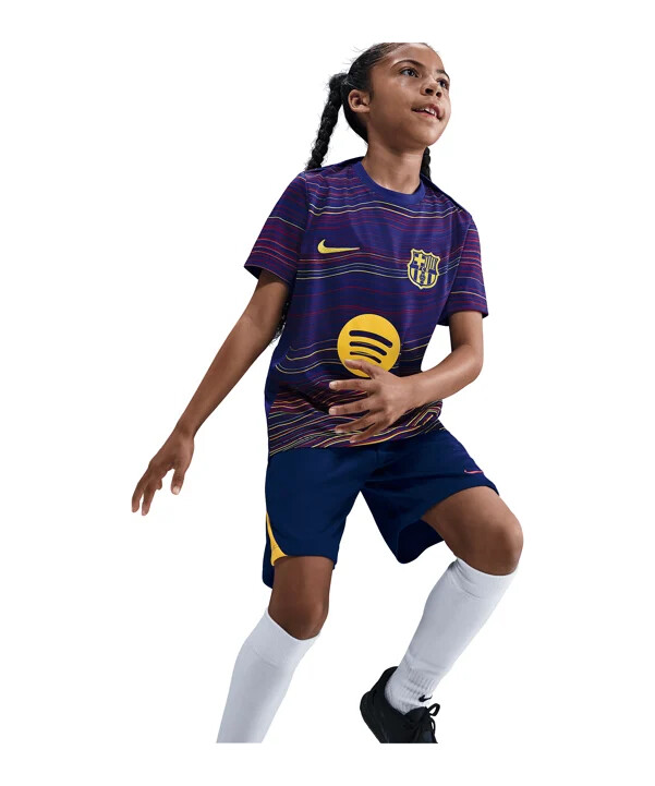 nike fc barcelona prematch kratke hlače za domaće 20252026 plave f456