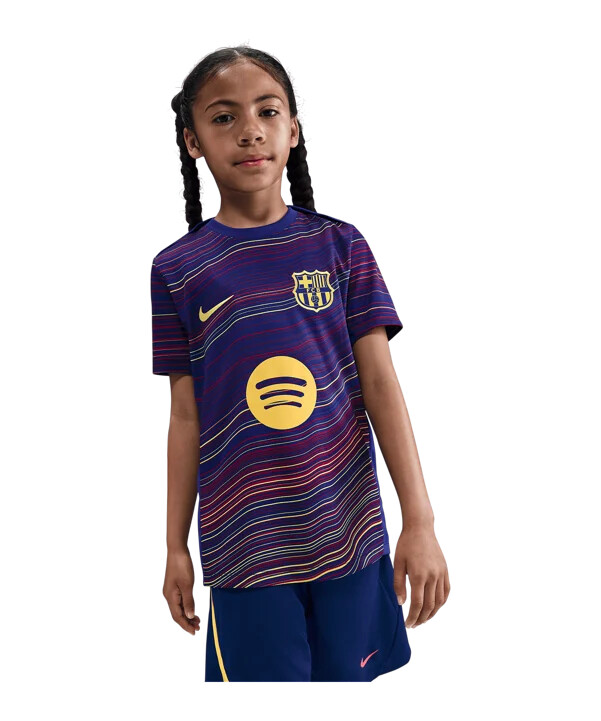 dječje kratke hlače nike fc barcelona prematch home 20252026 plave f456