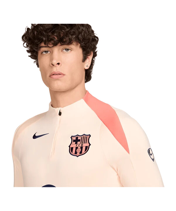 nike fc barcelona drill top majica s kapuljačom narančasta f808